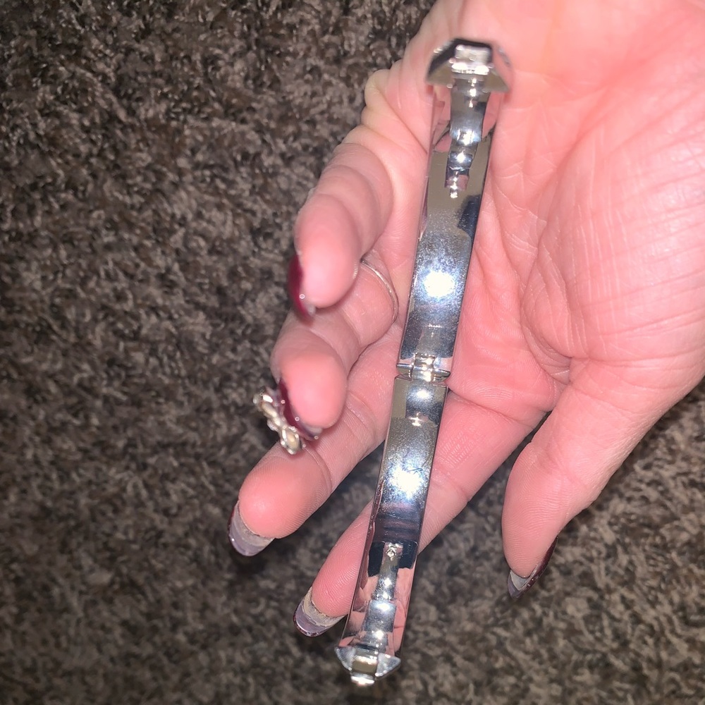 Silver Micheal Kors bracket w/jems